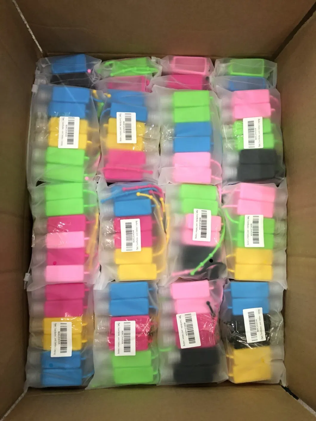 30ml Hand Sanitizer Plastic Bottle with Silicone Holder Flip Cap