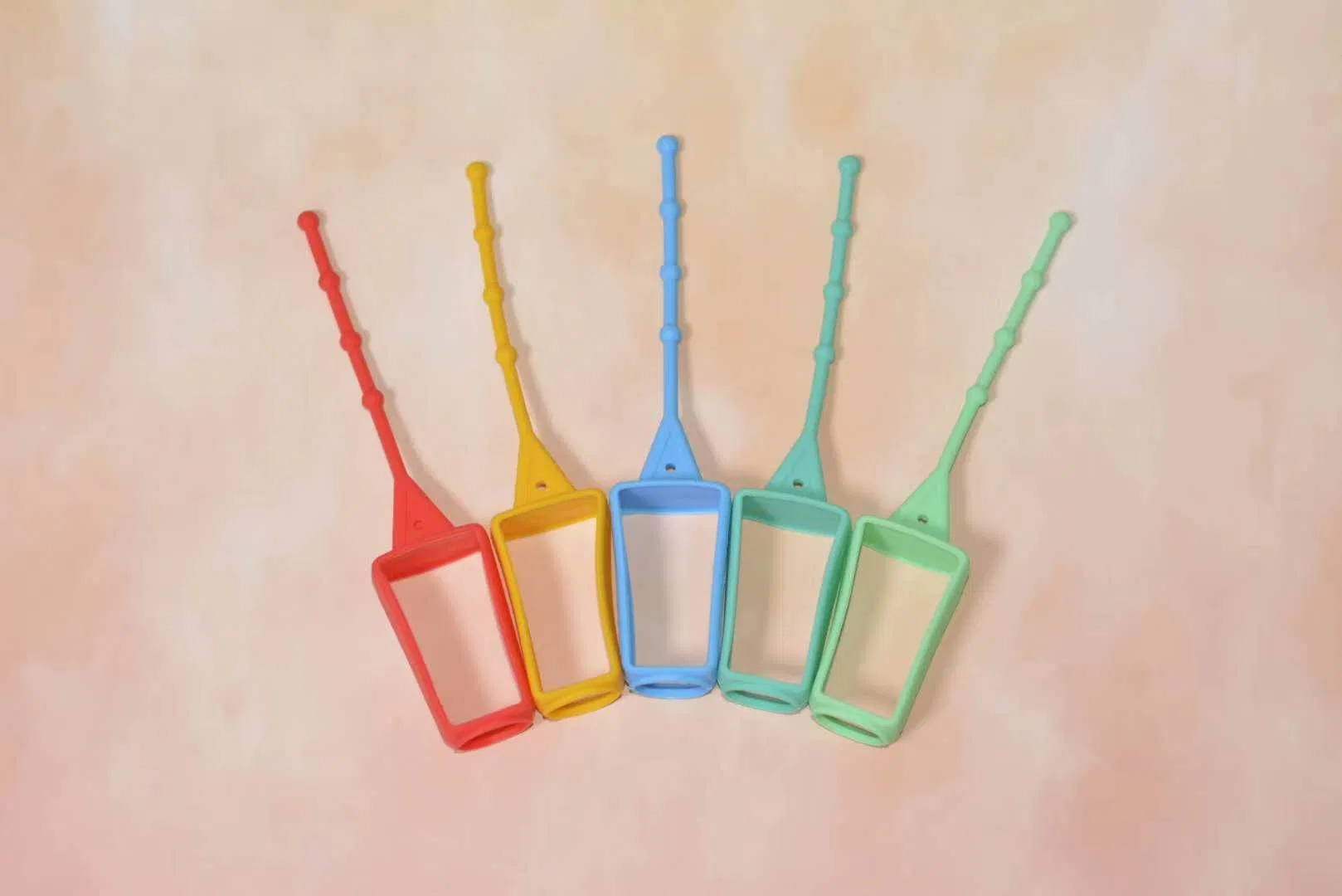 30ml Hand Sanitizer Plastic Bottle with Silicone Holder Flip Cap