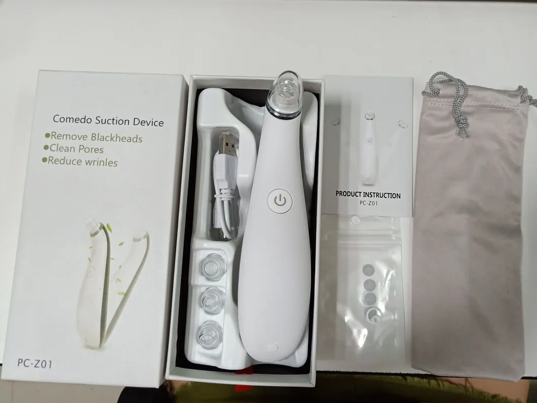 4 in 1 USB Rechargeable Facial Pore Cleaner Blackhead Remover Vacuum