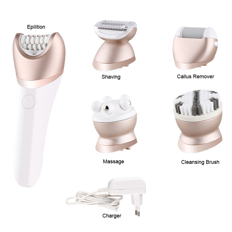 5 in 1 Electric Cordless Rechargeable Women's Epilator