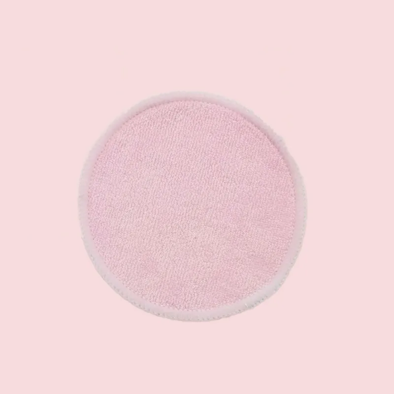 70% Bamboo Terry 30% Cotton Velvet Double Side Reusable Facial Puff Wash Cleaning Pad