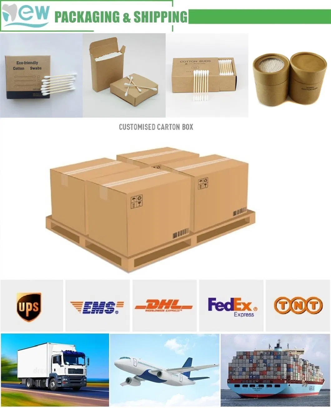 Biodegradable Bamboo Cotton Buds with Eco-Friendly and BPA Free OEM Approval