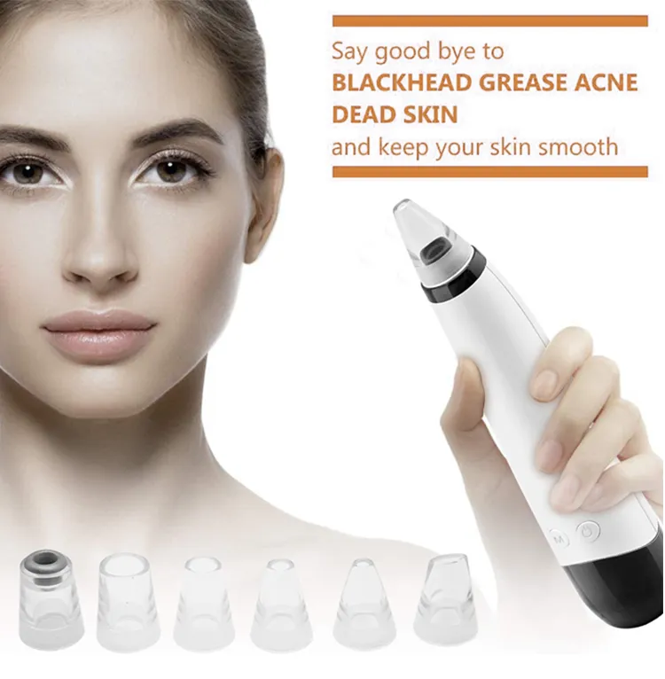Blackhead Remover Electric Blackhead Vacuum Suction Machine with 3 Replaceable Heads