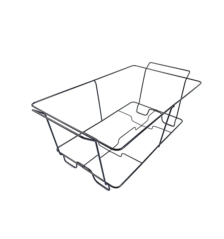 Buffet Hotel Chafing Dish Display Stand Collapsible Wire Shelf Rack