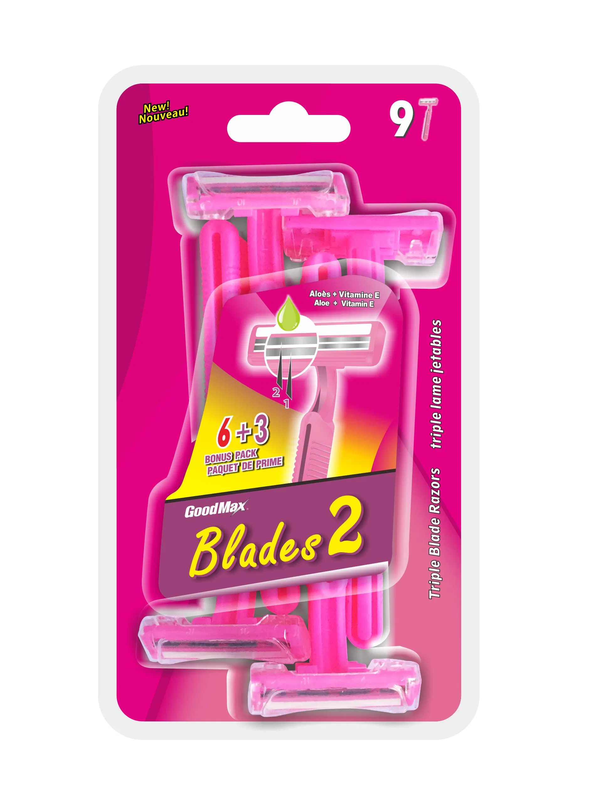 Classical Twin Blade Disposable Razor for Man Shaving