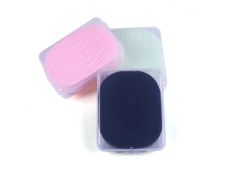 Clean Make-up Clean Face Wash Face Puff Wash Face Sponge E Powder Puff with Box Thickened Large Bamboo Charcoal Deep Natural