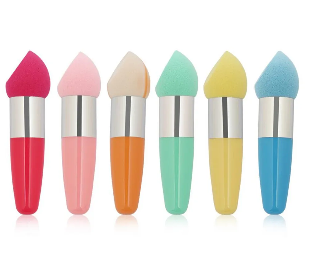 Colorful Design Powder Puff with Handle