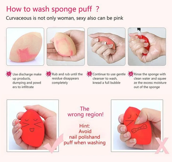 Cosmetic Foundation Makeup Sponge Blender Puff