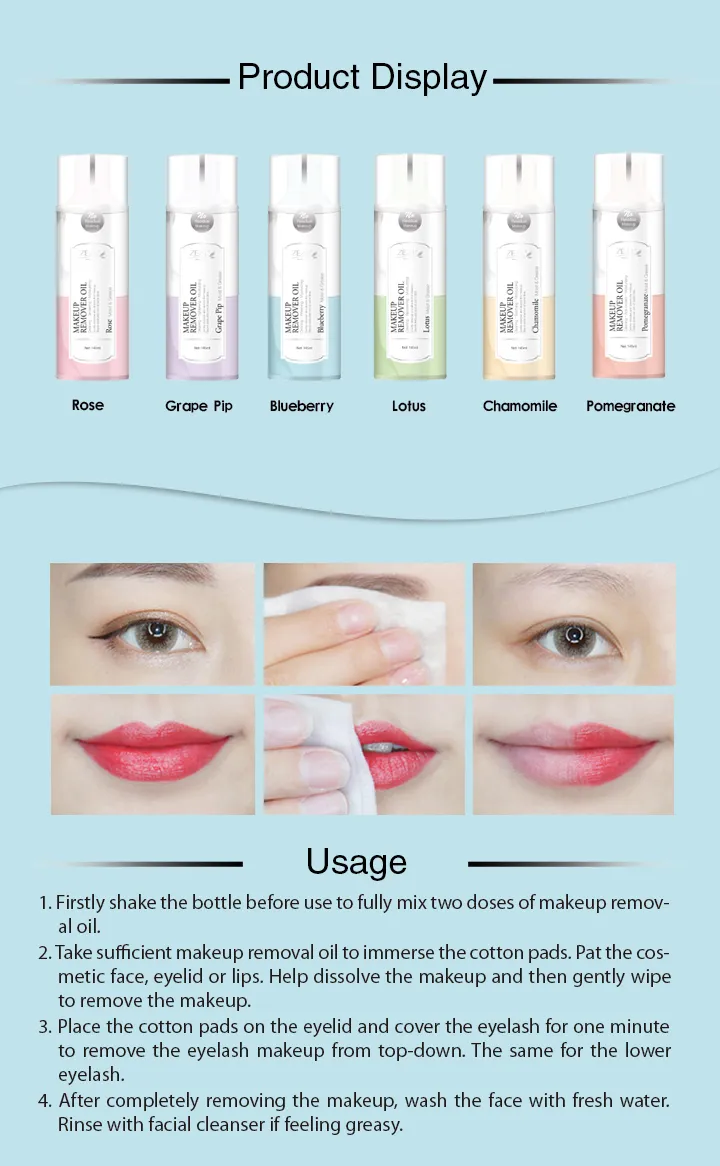 Cosmetics Face Cleansing Moisturizing Double-Layer Makeup Removal Oil