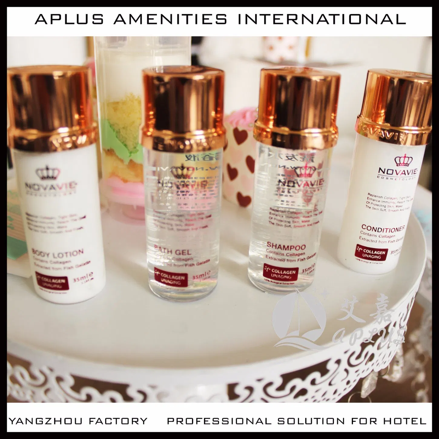 Custom Luxury 15ml - 300ml Disposable Hotel Soap Shampoo / Bath Gel / Conditioner / Body Lotion