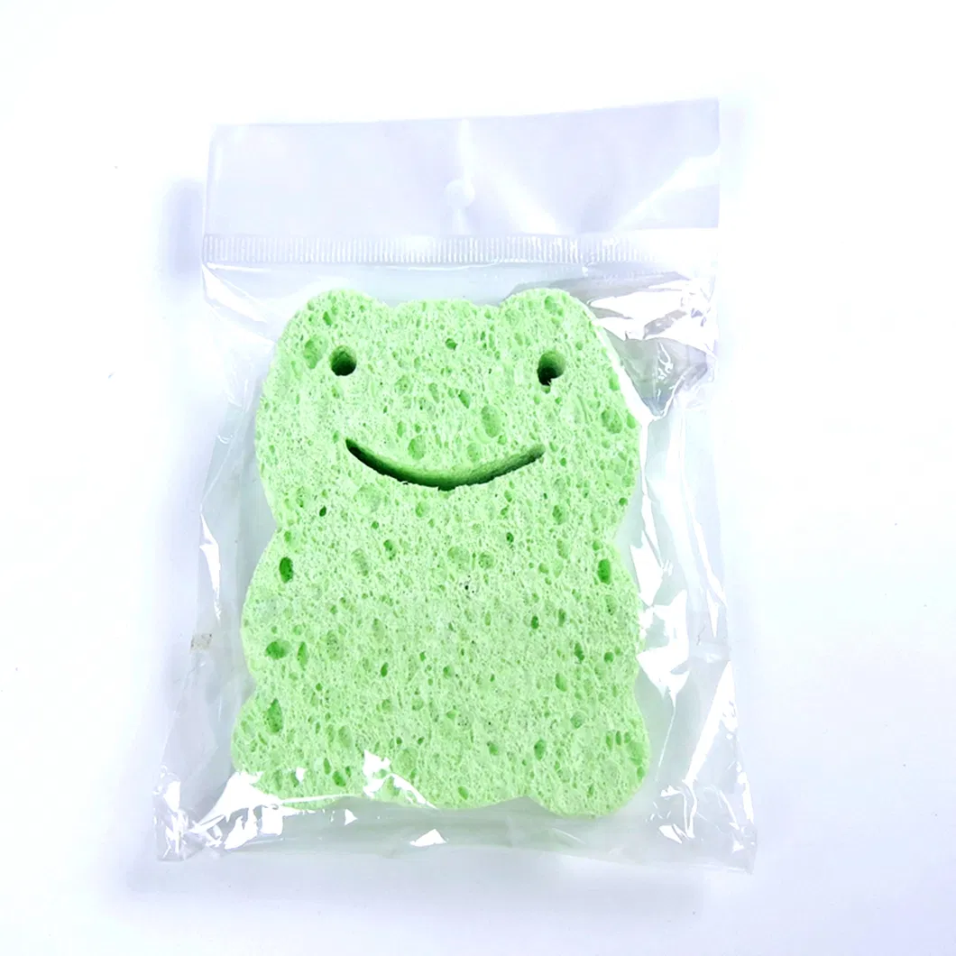 Cute Kids Wholesale Colorful Natural Konjac Animal Shape Lotion Bath Sponge Shower Puff
