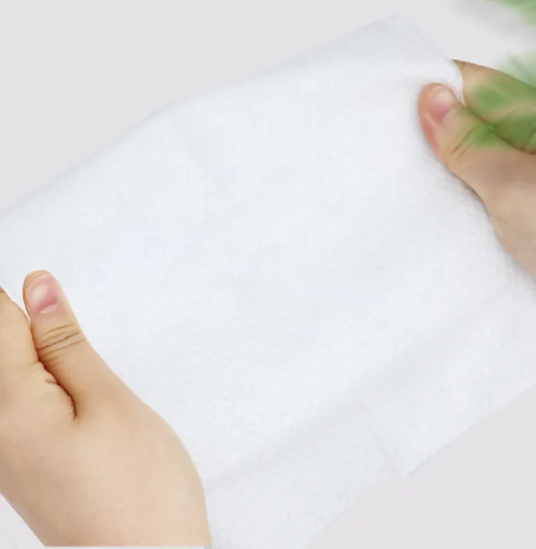 Dingcheng Non-Woven Cotton Soft Facial Tissue Non-Irritating 50PCS/Pack Eco-Friendly Factory Supply