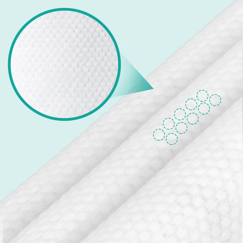 Dingcheng Non-Woven Cotton Soft Facial Tissue Non-Irritating 50PCS/Pack Eco-Friendly Factory Supply