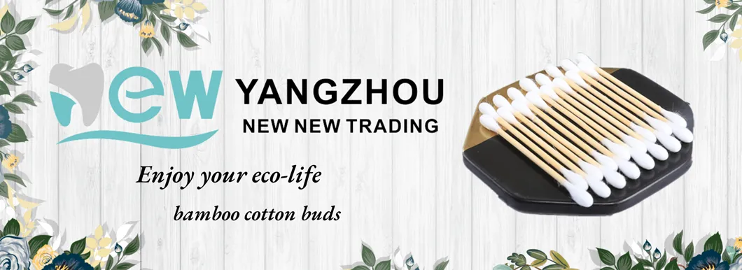 Eco-Friendly Bamboo Cotton Buds Used in Skin Clean and Ear Clean