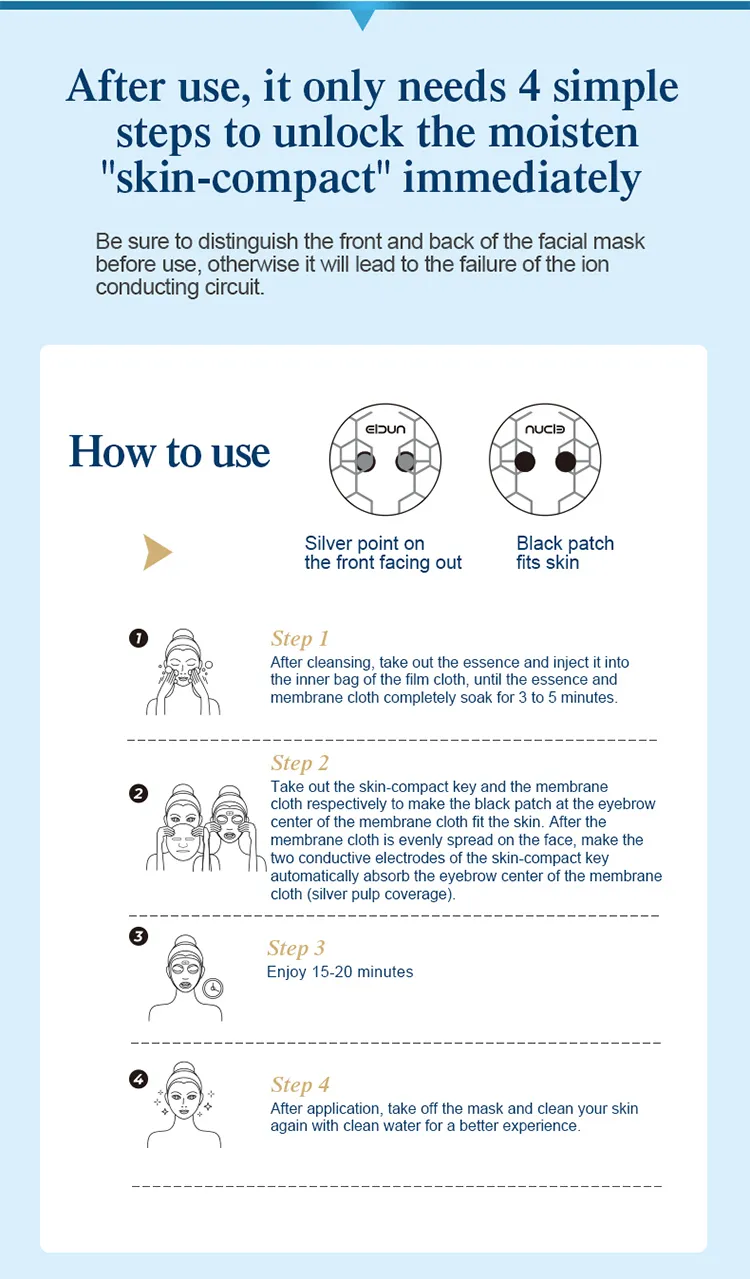 Essence Iontophoresis Cleaning Deep Moisturizing Beauty Facial Mask