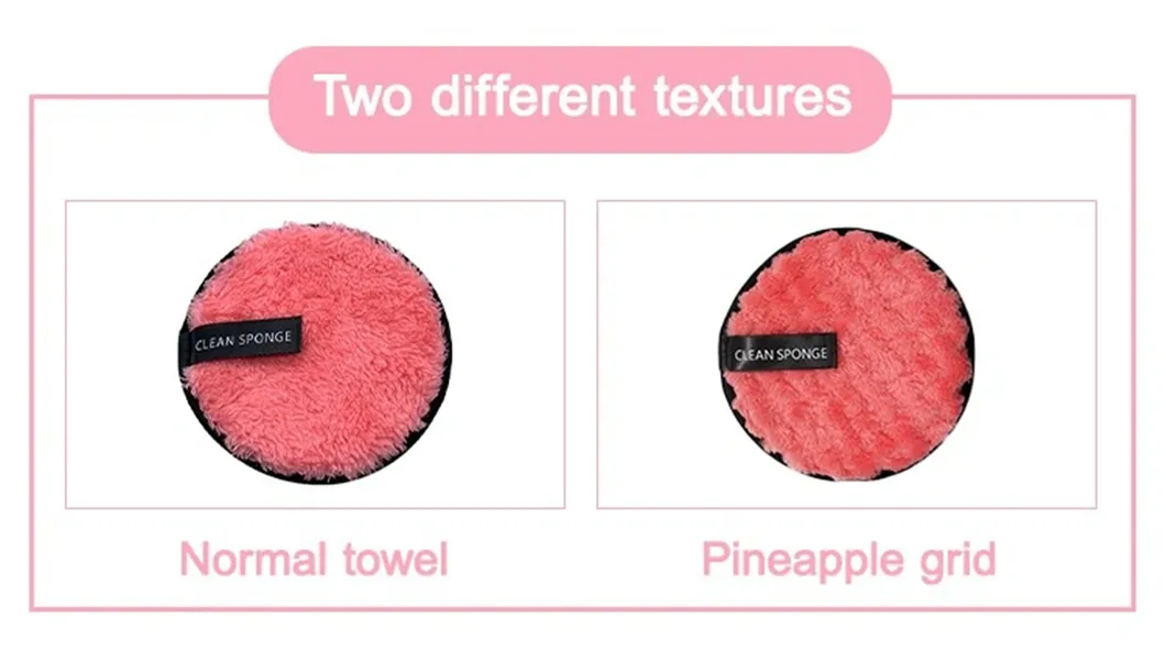 Face Cleaning Sponge Makeup Remover Puff Cute Oval Microfiber Cotton Wipes Facial Cleansing Sponge Puff