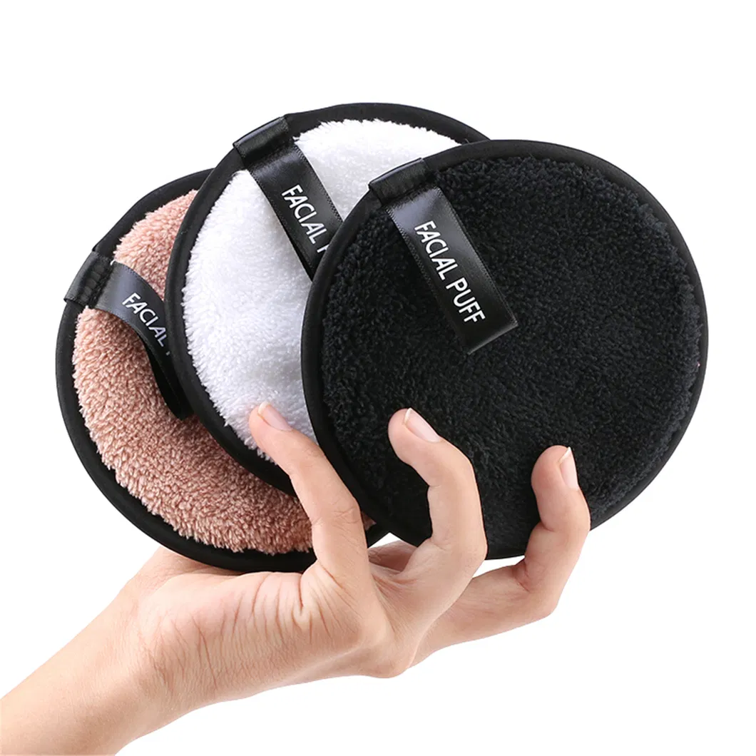 Face Cleaning Sponge Makeup Remover Puff Cute Oval Microfiber Cotton Wipes Facial Cleansing Sponge Puff