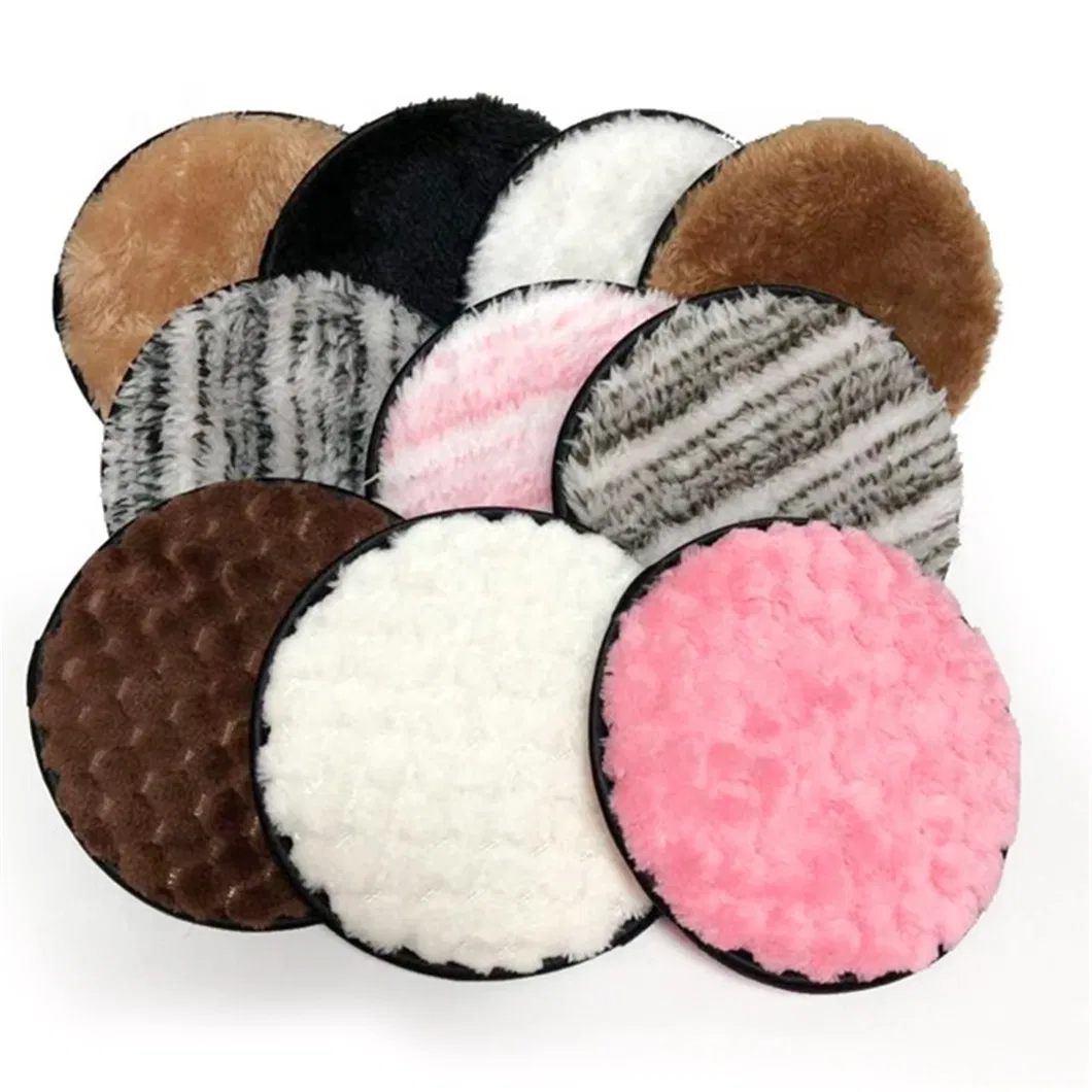 Face Cleaning Sponge Makeup Remover Puff Cute Oval Microfiber Cotton Wipes Facial Cleansing Sponge Puff