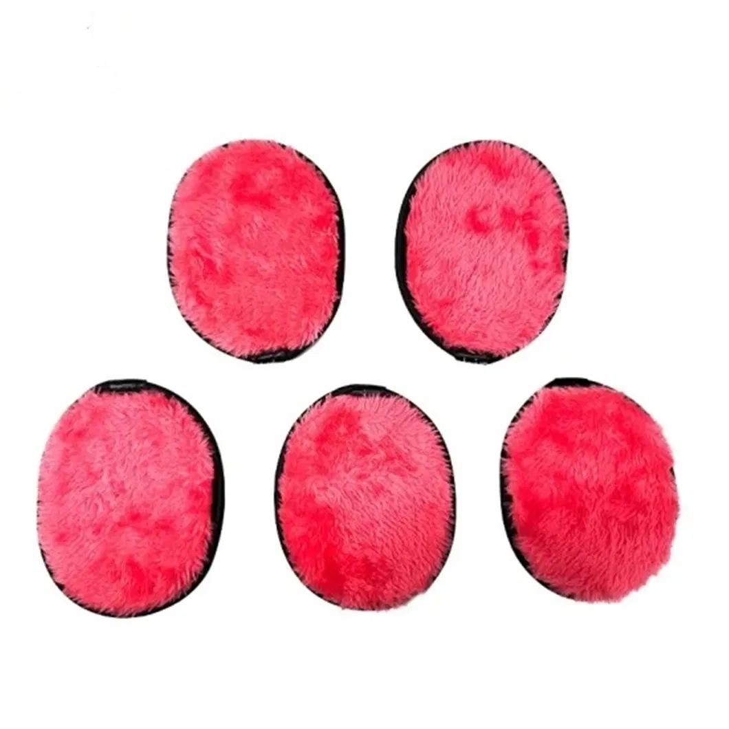 Face Cleaning Sponge Makeup Remover Puff Cute Oval Microfiber Cotton Wipes Facial Cleansing Sponge Puff