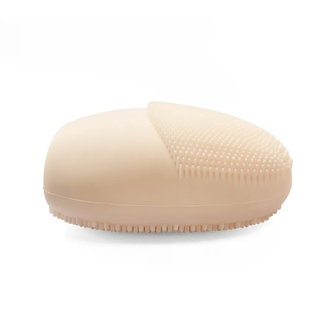 Facial Cleansing Brush Made with Ultra Hygienic Soft Silicone, Waterproof Sonic Vibrating Face Brush for Deep Cleansing Gentle Exfoliating and Massaging