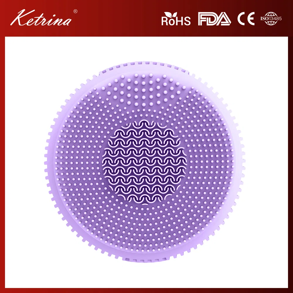 Facial Cleansing Brush Soft Silicone Waterproof Sonic Vibrating Face Brush for Deep Cleansing Gentle Exfoliating and Massaging
