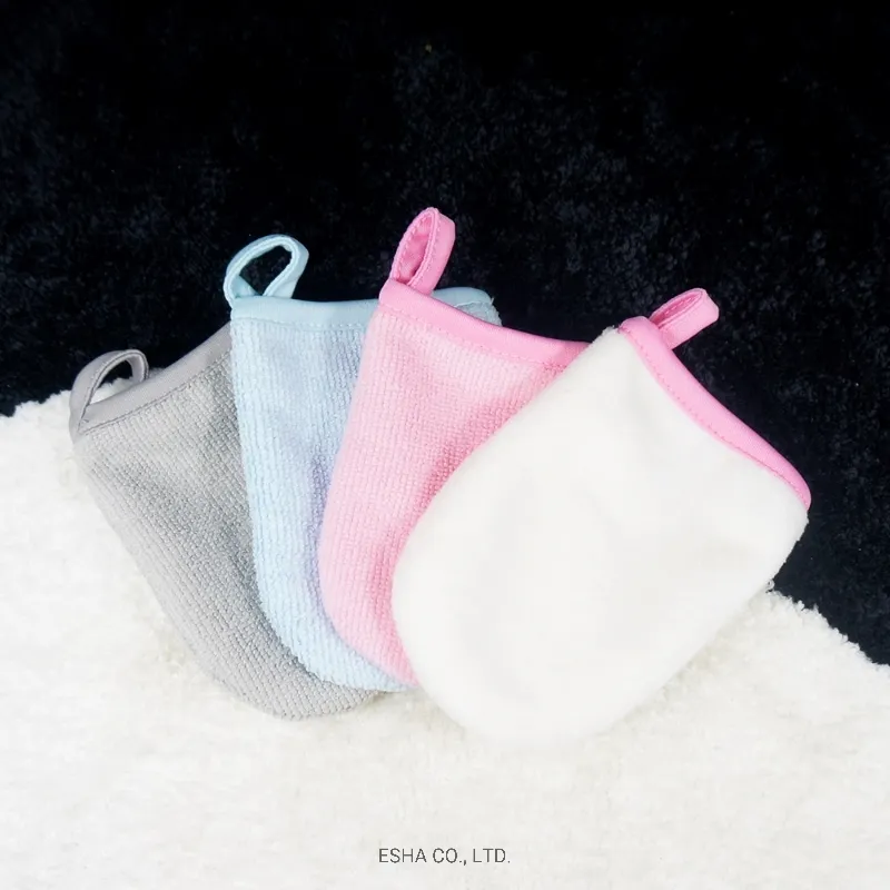 Gentle Beauty Cosmetic Makeup Facial Cleanser Gloves Face Washing Puff
