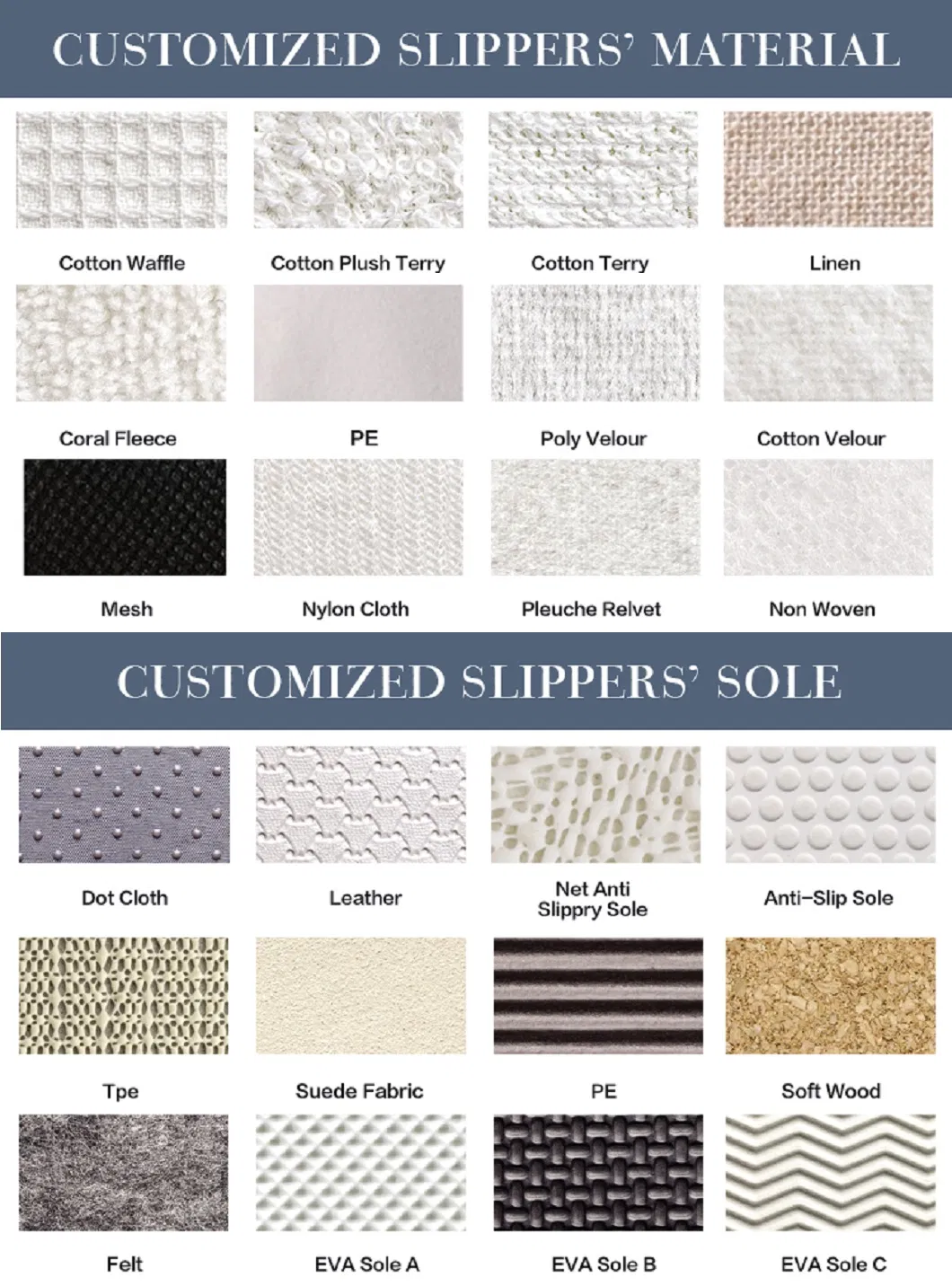 High Quality Fashion Sippers for Hotel Cotton Top Quality Hotel Supplier Towel Cloth Bath Disposable Hotel Shoes