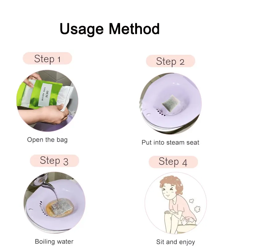 Hot Sell Customized 3 Into 1 Herbal Natural Repel Mites Rejuvenation Yoni Detox Steaming Herbs