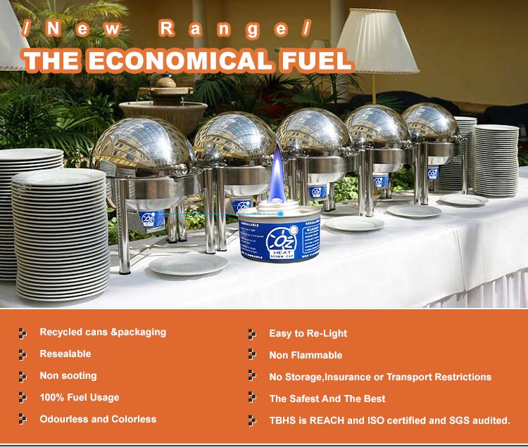 Just Heat Deg 100% Full Usage Buffet Warming Wick Chafing Fuel 2hrs Buffet Hot Pot Fuel