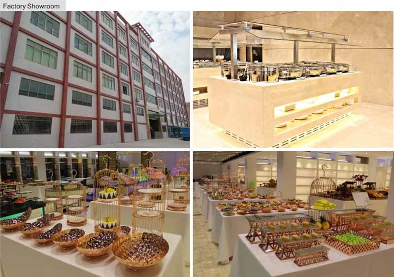 Kitchen Accessory Hammered 4L Copper Rose Gold Hotel Cater Equipment Modern Wedding Party Service Chafing Dish for Sale Arabic Electric Cooking Buffet Stove