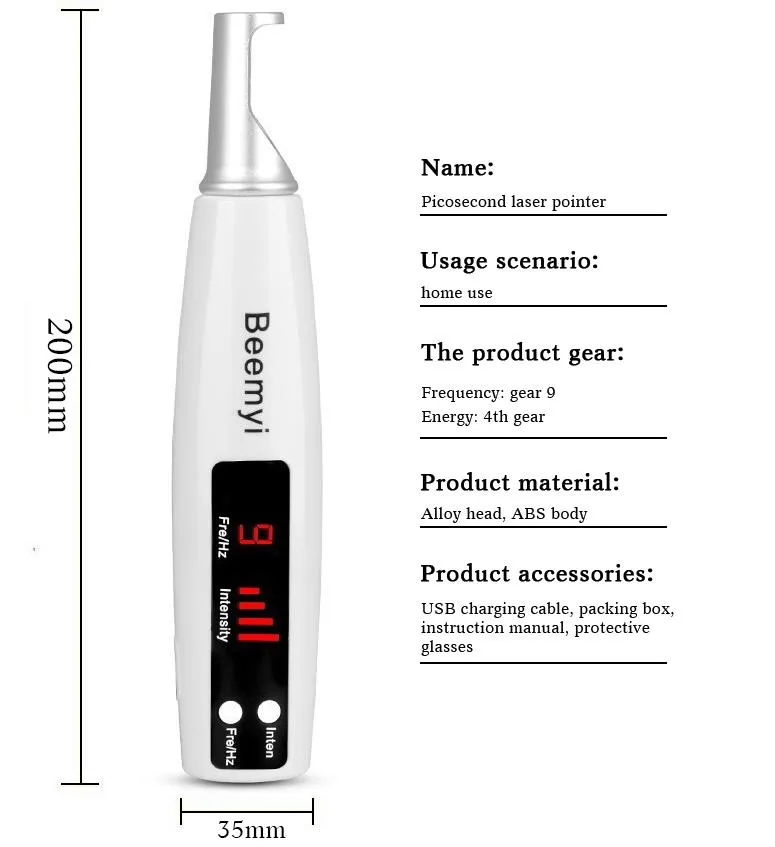 LCD Plasma Pen Mole Dark Spot Pen Facial Freckle Tag Wart Removal