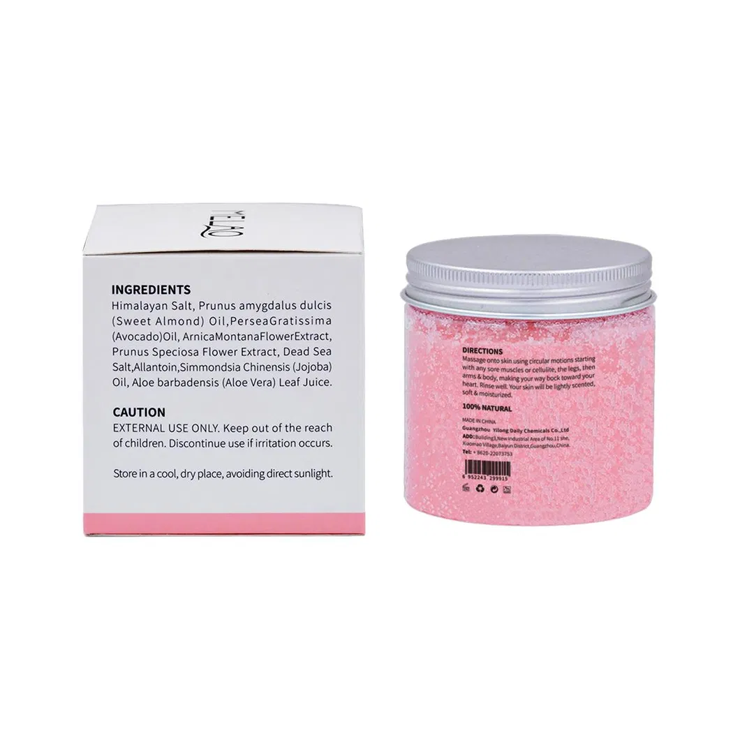 Melao Pure Himalayan Salt Body Scrub with Lychee Essential Oil, All Natural Scrub to Exfoliate and Moisturize Skin