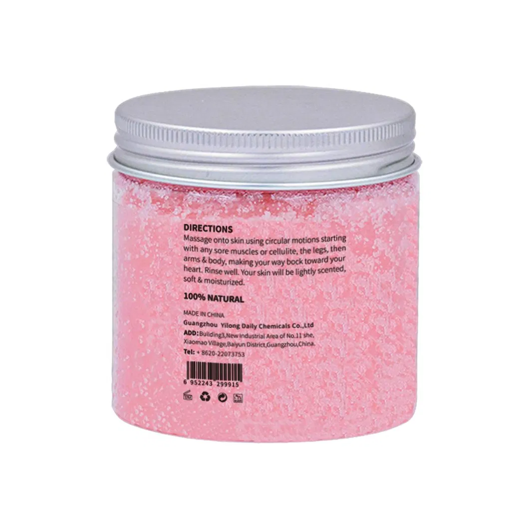 Melao Pure Himalayan Salt Body Scrub with Lychee Essential Oil, All Natural Scrub to Exfoliate and Moisturize Skin