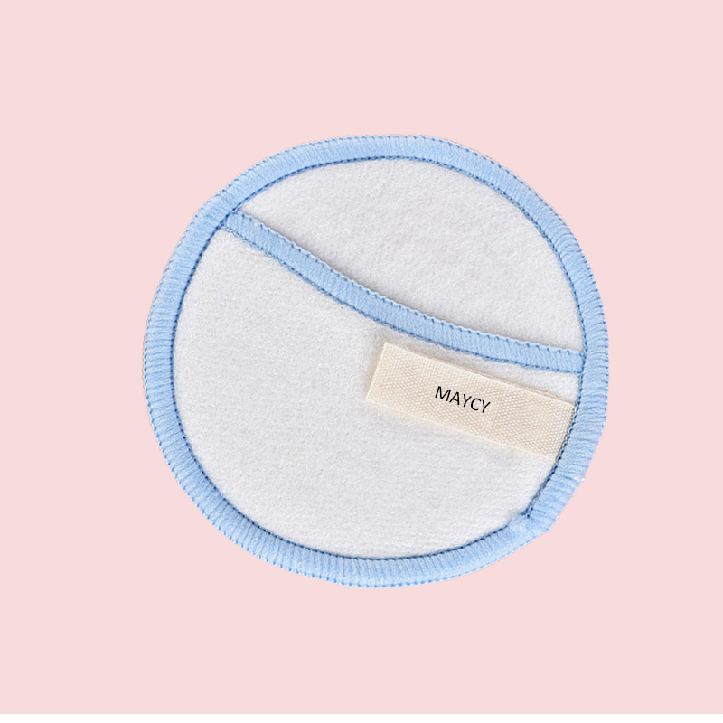 Microfiber Reusable Cleaning Rounds SPA Beauty Pads Make up Remover Headband