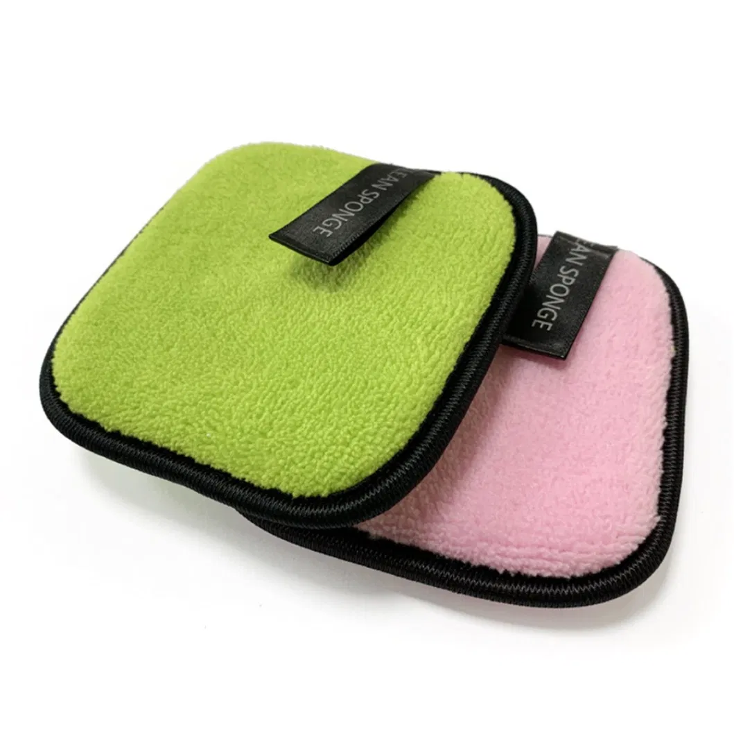 New Arrivals Cleansing Puff Velvet Surface Microfiber Cotton Makeup Remove Sponge Puff