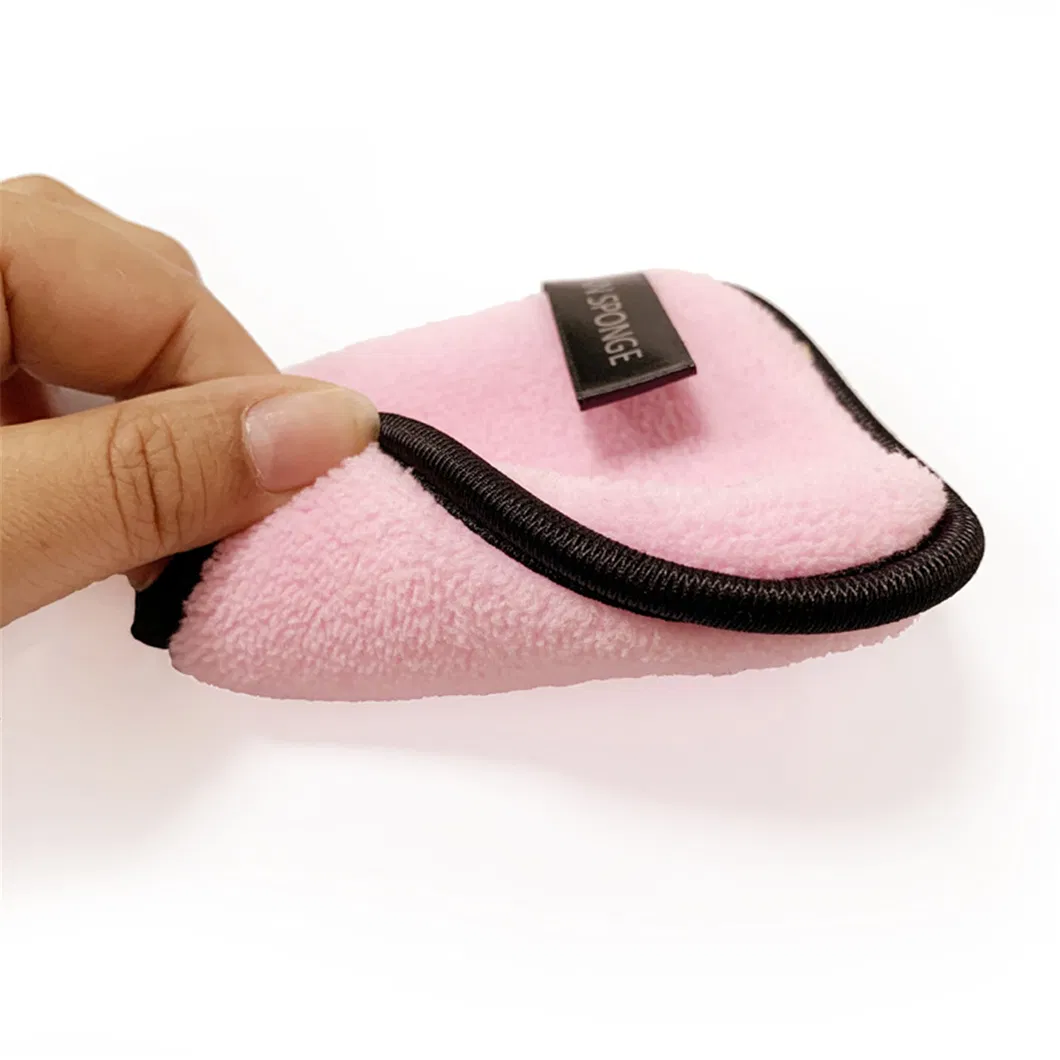 New Arrivals Cleansing Puff Velvet Surface Microfiber Cotton Makeup Remove Sponge Puff