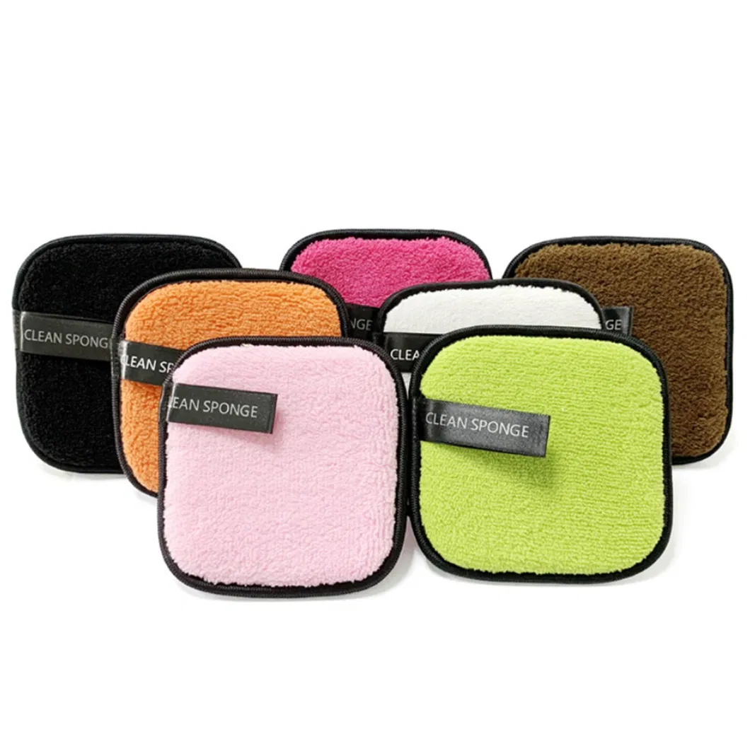 New Arrivals Cleansing Puff Velvet Surface Microfiber Cotton Makeup Remove Sponge Puff