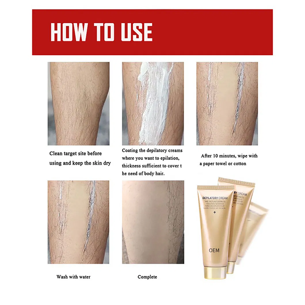 New Customized Legs Armpits and Privates Hair Remove Cream