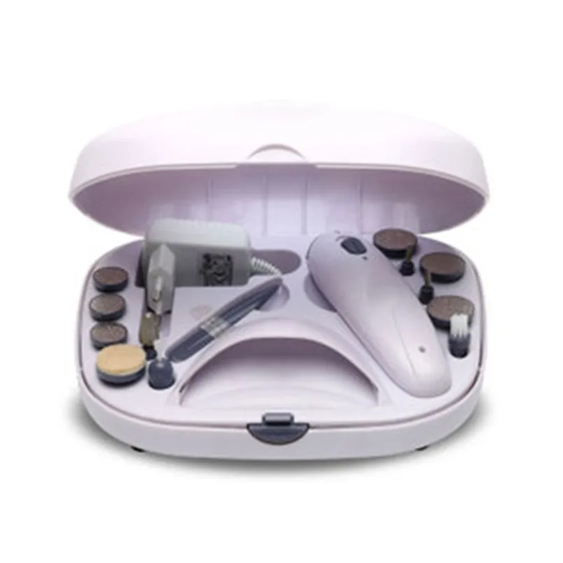 New Multifunctional Electric Nail Polisher, Nail Trimming and Polishing Tool Set, Decoration Foot Device, Dead Skin File FF7109