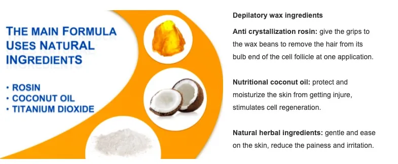 No Strip Depilatory Hot Film Black Brazilian Bikini Hair Removal Hard Wax Beans