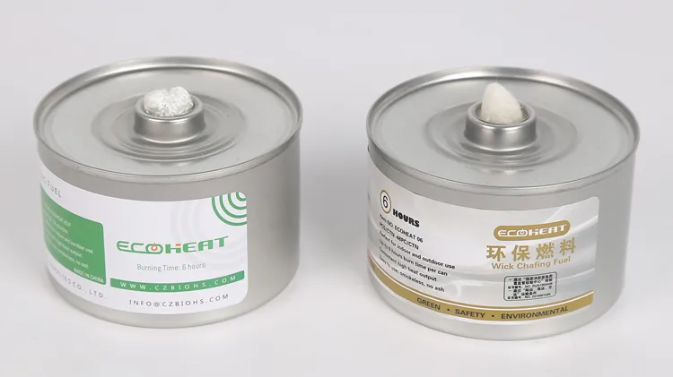Odourless Adjustable Wick Fuel Tin with Wick 4 Hours Large Flame Chafing Dishes Fuel