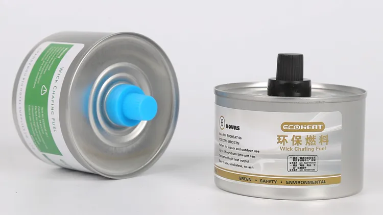 Odourless Adjustable Wick Fuel Tin with Wick 4 Hours Large Flame Chafing Dishes Fuel