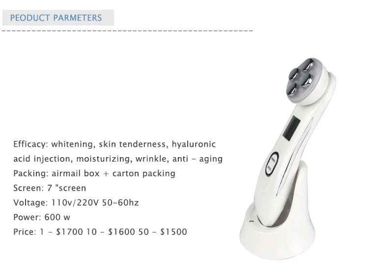 Personal RF EMS LED Beauty Machine Face Slimming Wrinkle Removal Skin Care Device