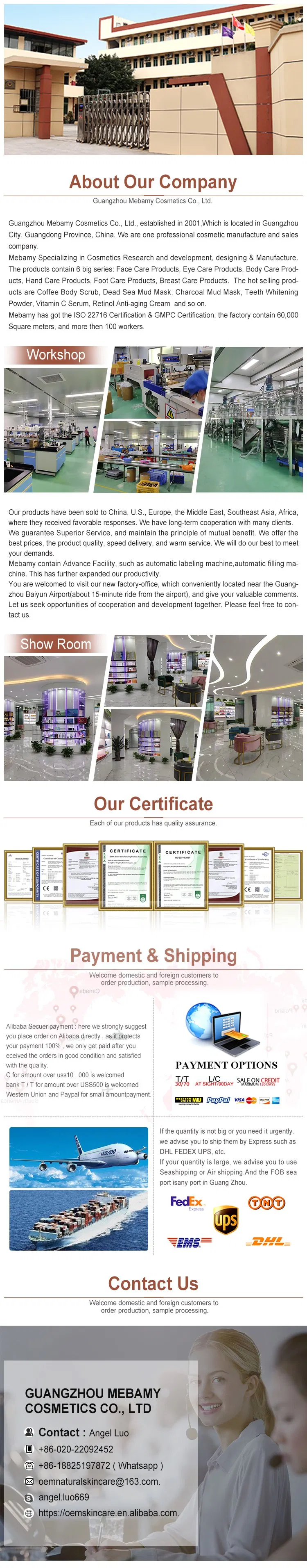 Private Custom Gentle & Brightening Skin Face Scrub for Pore Cleaning and Balancing