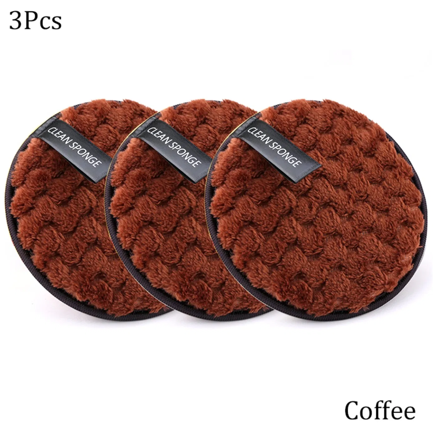 Private Label Microfiber Cotton Makeup Remover Facial Cleaning Sponge Puff