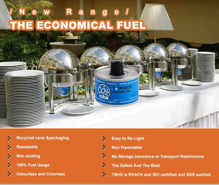 Restaurant Supply 100% Pure Deg Food Heating Liquid Fuel for Chafing Dish Canned Heat for Chafing Dish Chafing Pan Fuel