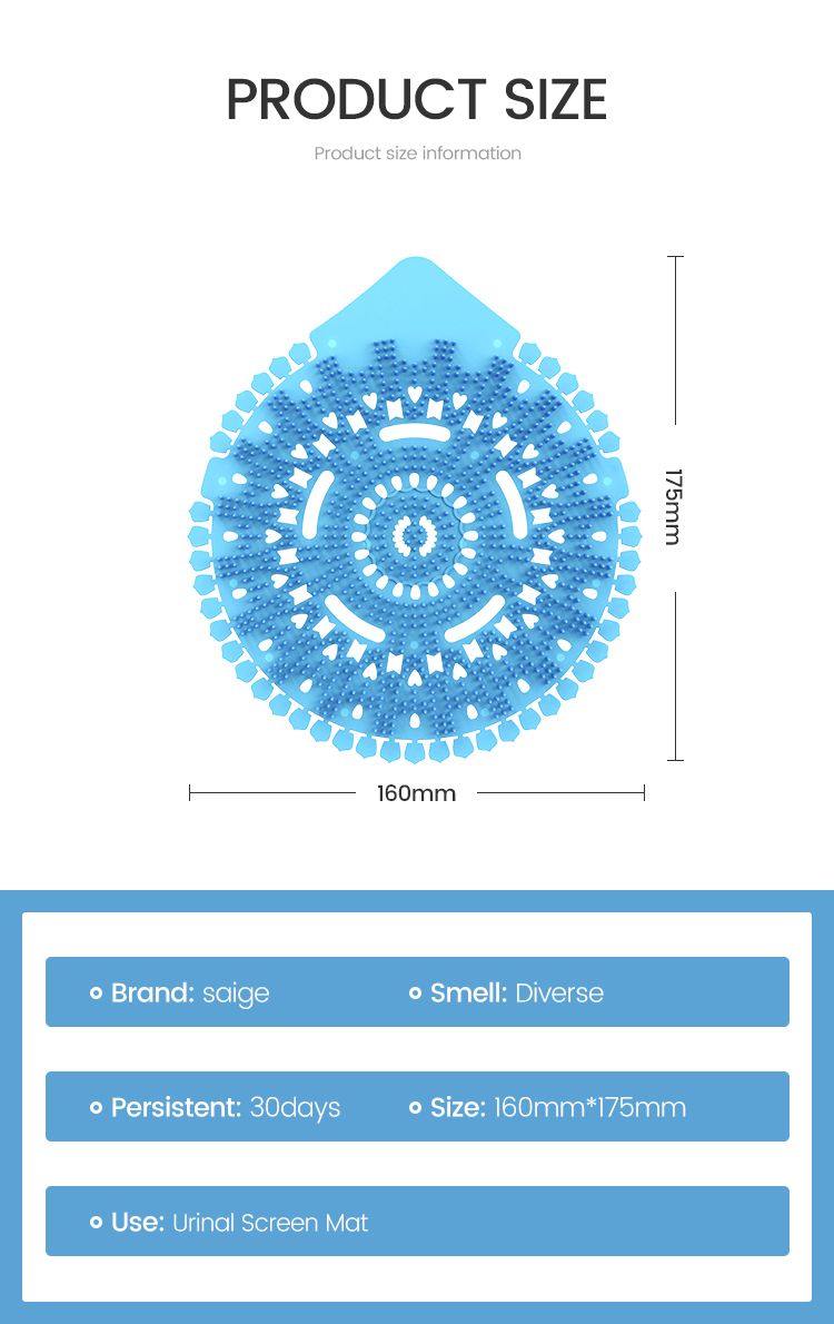Saige Plastic Toilet Freshener Anti-Splash Urinal Block