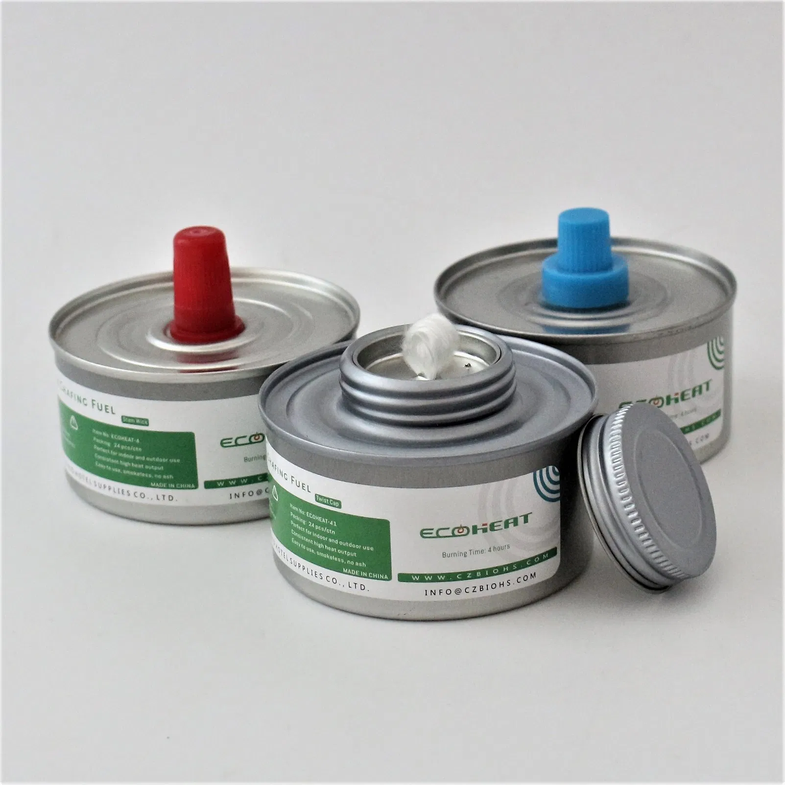 Shrinkwrap 6hr Plastic Cap Deg Liquid Wick Buffet Chafer Fuel for Restaurant Food Warmer