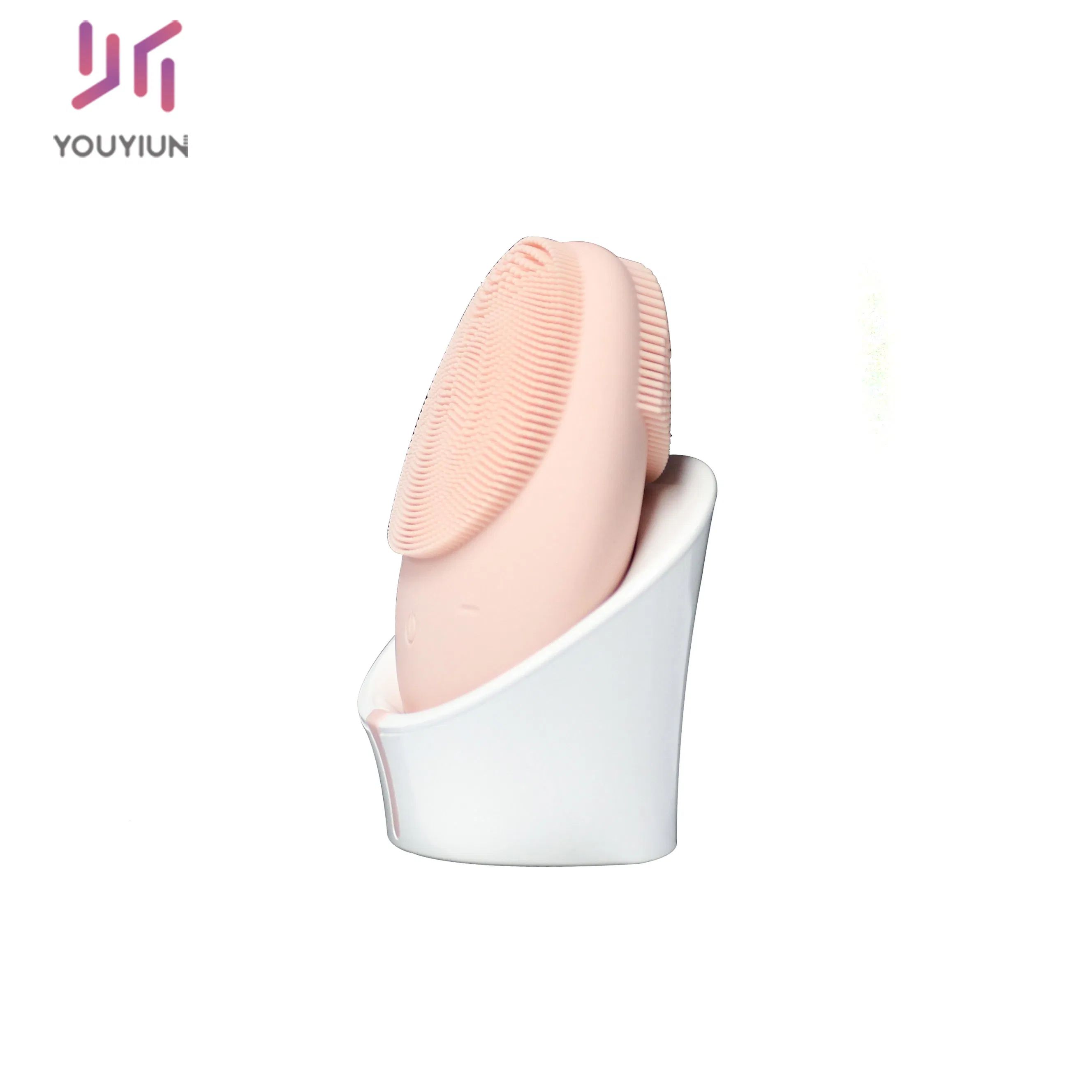 Soft Silicone Facial Brush Deep Cleansing Gentle Exfoliating Massaging Vibrating Sonic Facial Cleansing Brush