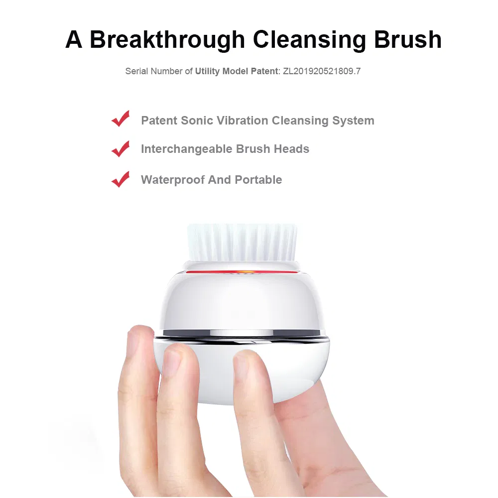 Sonic Face Cleansing Washing Massage Face Exfoliator Brush